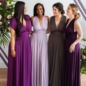 Henka Elegant Purple Converable
 Dress